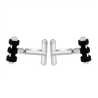 Gemelos Baraka Hombre in Acero PS212551BINE - PS212551BINE